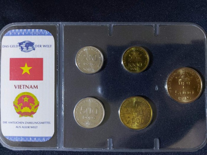 Seria completata monede - Vietnam 2003, 5 monede