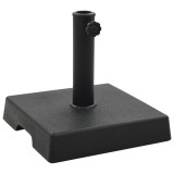VidaXL Suport umbrelă de soare, negru, 8 kg, polirășină, pătrat