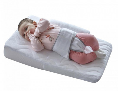 Salteluta pozitionator pentru bebelusi BabyJem Reflux Pillow (Culoare: Alb) foto