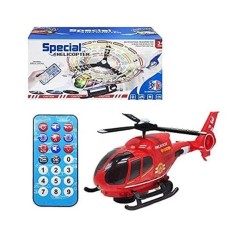 Elicopter de pompieri cu telecomanda, lumini si muzica