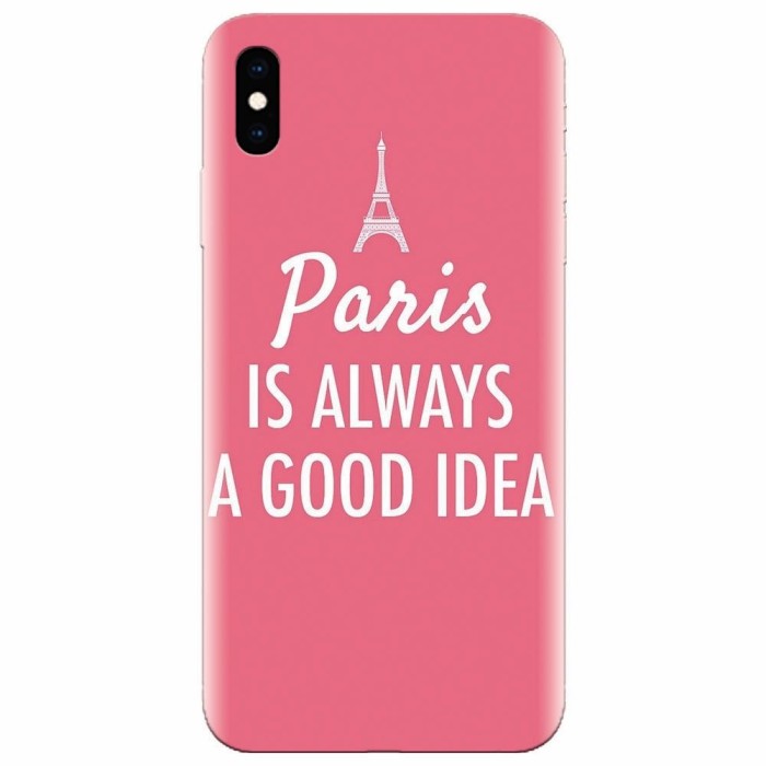 Husa silicon pentru Apple Iphone X, Paris Is Always A Good Idea