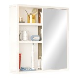 Cumpara ieftin Dulap pentru baie cu oglinda Bagno, Pako World, Alb, 60x14x63 cm