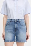 Tommy Jeans pantaloni scurți jeans neted, high waist, DW0DW20092