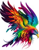 Cumpara ieftin Sticker Auto, Pasarea Phoenix, 30 cm, 12242ST-2, Oem