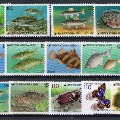 COREA DE SUD-FAUNA-Lot de 13 timbre nestampilate MNH