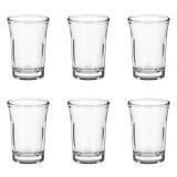 Set 6 Pahare Shot din Sticlă Transparentă, 50 ml, CMCLASS