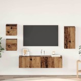 vidaXL Set comodă TV 5 pcs Lemn vechi 30.5 x 30 x 60 cm Lemn compozit