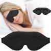 Ochelari de protectie 3D cu spuma de memorie pentru extensii si gene false, 25 x 10 cm, Negru, Oem