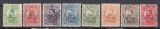 ROMANIA 1908 LP 66 CAROL I GRAVATE - UZUALE SERIE STAMPILATA, Stampilat