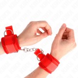 Kink Wrist Restraint-Cătușe Neopren pentru &Icirc;ncheieturi Roșu 42 X
