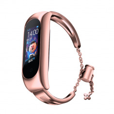Replacment metal band bracelet strap for Xiaomi Mi Band 6 5 4 3 pink foto
