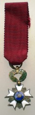 5.188 BELGIA DECORATIE MINIATURA ORDER OF THE CROWN MINIATURED Knight foto