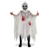 Costum Halloween copii fantoma lanturi alb poliester