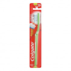 Periuta Dinti Colgate Double Actions, Blister, Culoare Verde/Alb, Periute de Dinti Colgate pentru Adulti, Periute de Dinti Manuale, Perii de Dinti, Ar