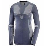 Tricou Termic Dama Salomon Primo Warm Seamless Tee Night Sky XL - Respirabil, Uscare Rapida, Protectie Mirosuri