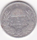 Ungaria 1 Coroana 1892 Argint - Moneda Corona Korona