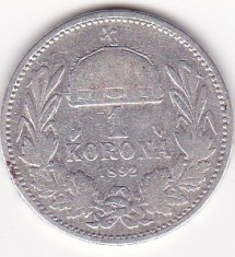 UNGARIA 1 COROANA CORONA KORONA 1892