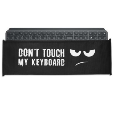 Husa pentru tastatura Logitech MX Keys Wireless, Kwmobile, Negru/Alb, Plastic, 58193.01 foto