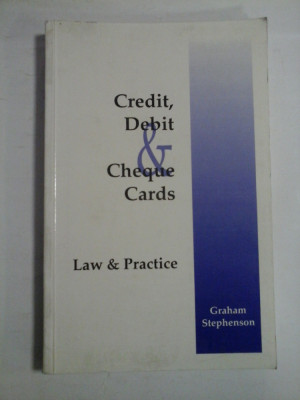 CREDIT DEBIT &amp;amp; CHEQUE CARDS - GRAHAM STEPHESON foto