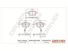 Dr!ve+ DP1010.10.0800 set placute frana,frana disc