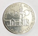 AUSTRIA 100 SILINGI SCHILLING XII OLYMPISCHE WINTERSPIELE INSBRUCK 1976 VF++XF, Europa, Argint