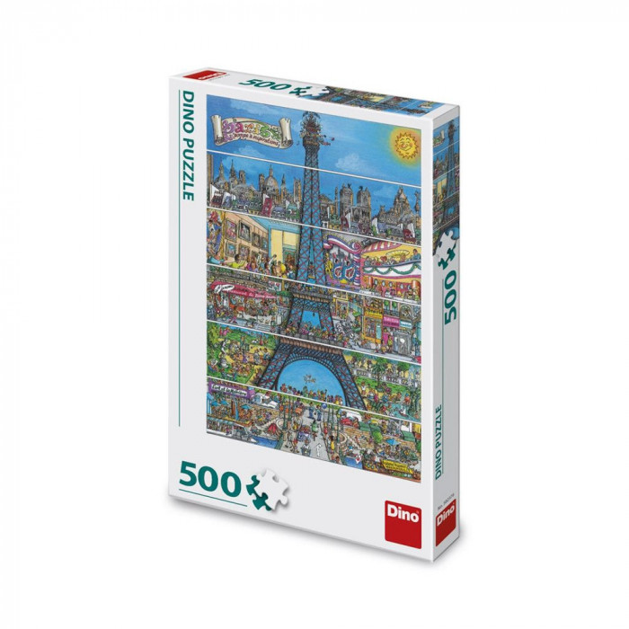 Puzzle Turnul Eiffel, 500 piese &ndash; DINO TOYS