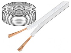 Cablu difuzor alb 2x2,5mm2 litat