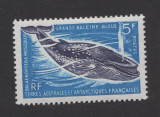 TAAF TERITORIILE FRANCEZE DIN ANTARCTICA 1966 FAUNA MARINA BALENE COTA 25E