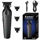 Aparat profesional de tuns, Kemei 2299, pt Contur, de la 0mm, , 1200mAh, Negru, 1, Oem