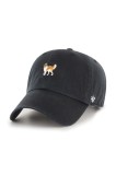 47 brand șapcă de baseball din bumbac Dog Base Runner Icon culoarea negru, uni, XX-BSRIC1411GWS-BKT
