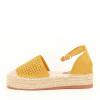 Espadrile galben mustar Linda 125, 38 - 41