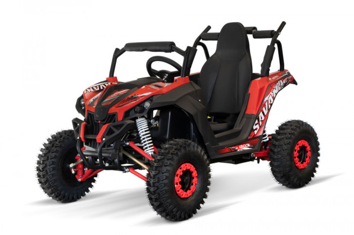 UTV electric pentru copii NITRO GoKid Savana 1200W 48V Rosu