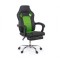 Scaun directorial gaming OFF 3091, piele ecologica/mesh, suport picioare ajustabil, rotativ, 120 kg