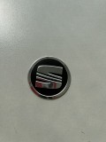 Emblema Capac Roata SEAT Negru 60mm Aluminiu Ibiza Leon Toledo