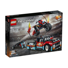 LEGO Technic Camion ?i motocicleta pentru cascadorii (42106) foto