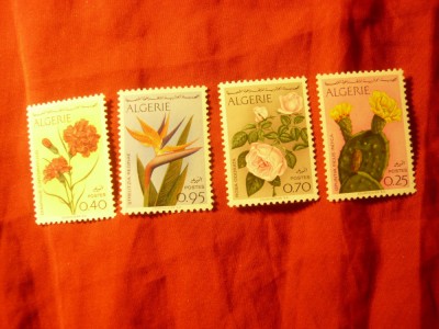 Serie Algeria 1973 - Flori , 4 valori foto