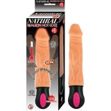 Cumpara ieftin Realistic Warming 7 inch Vibrating Dildo Flesh