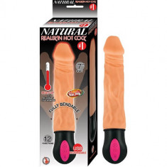 Realistic Warming 7 inch Vibrating Dildo Flesh