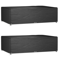 vidaXL Huse mobilă grădină, 2 buc, 12 ocheți 227x152x65cm, rectangular 3155352