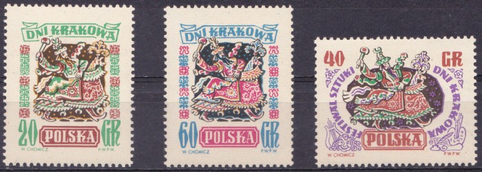 TSV % - 1955 MICHEL 917-919 POLONIA, MNH/** LUX