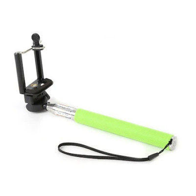 Brat telescopic cu filet universal 1/4 si suport reglabil pentru telefon - Verde foto