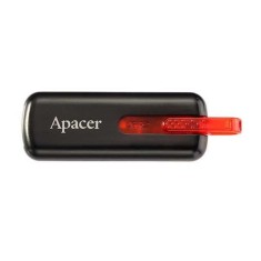 Memorie flash USB2.0 16GB retractabila, Apacer, negru cu rosu