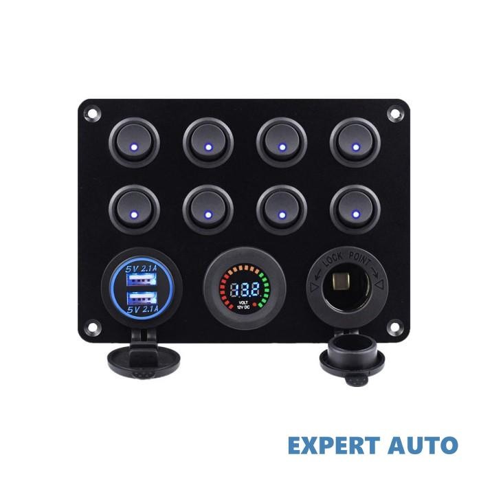 Panou intrerupatoare: priza, voltmetru, 8 intrerupatoare si usb spa40 12v 20a Alta marca Alt model #7