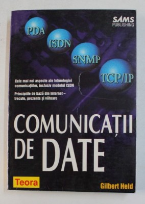 COMUNICATII DE DATE de GILBERT HELD , 1998 foto