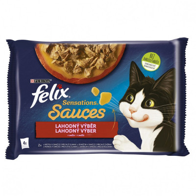 FELIX Sensations Sauces pliculețe, selecție delicioasă &amp;icirc;n sos 4 x 85 g foto