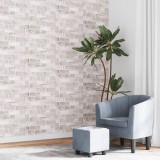 Tapet 3D, model cărămidă, gri, 10x0,53 m, nețesut