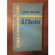 B.P.HASDEU -GEORGE MUNTEANU , DEDICATIE