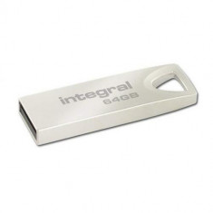 Stick memorie Integral ARC 64GB, USB 2.0, Silver foto