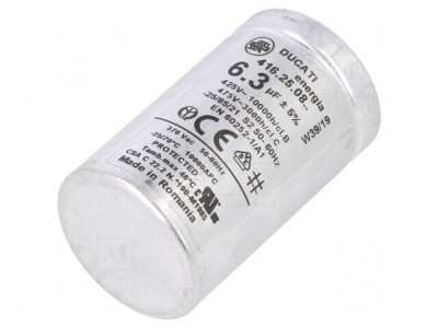Condensator Motor 6,3uF 425VAC &amp;plusmn;5% foto