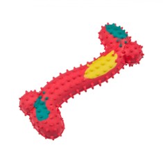 Jucărie C&acirc;ini Cauciuc, Os, 11 cm, Multicolor
